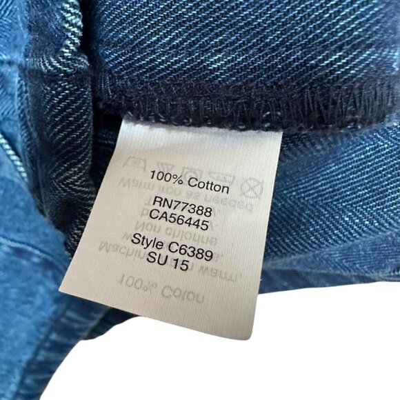 J.Crew 4 Pocket Blue Denim Button-Up Jacket Neutral Boho Classic Preppy Size S - Picture 8 of 8